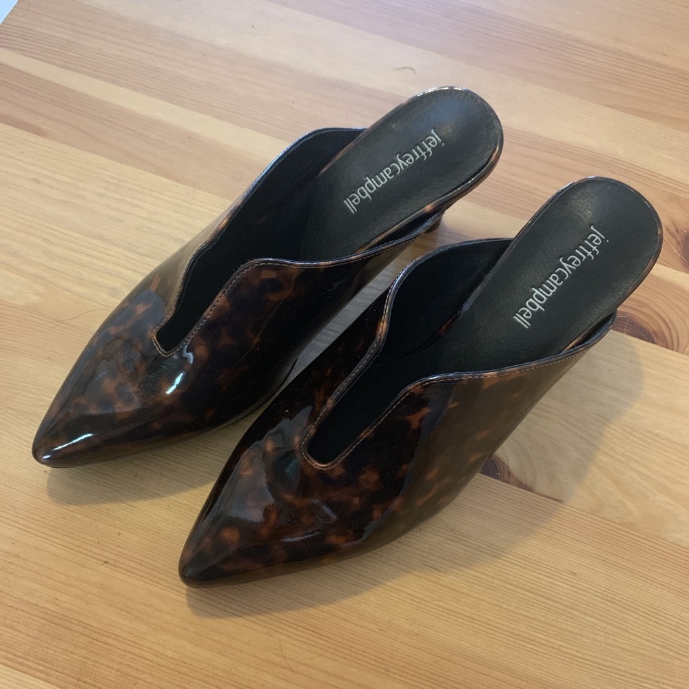 New Jeffrey Campbell tortoise mules Sz 6